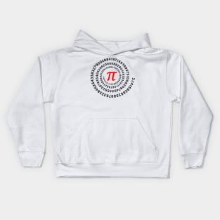 Pi, π, Spiral, Science, Mathematics, Math, Irrational Number, Sequence Kids Hoodie